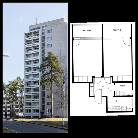 Mukava Kaksio Apartament *